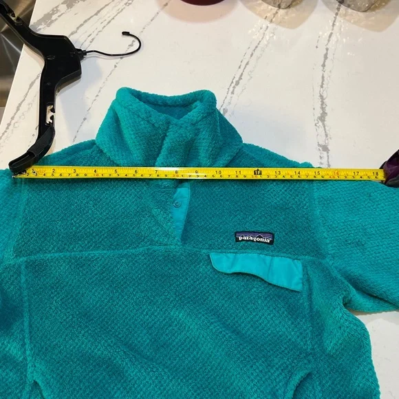 Patagonia Re-Tool Snap- T Aqua Turquoise Fleece Jacket Women’s size S - Picture 16 of 16